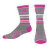 Ladies Bills For Bare Feet Pink Marbled Socks