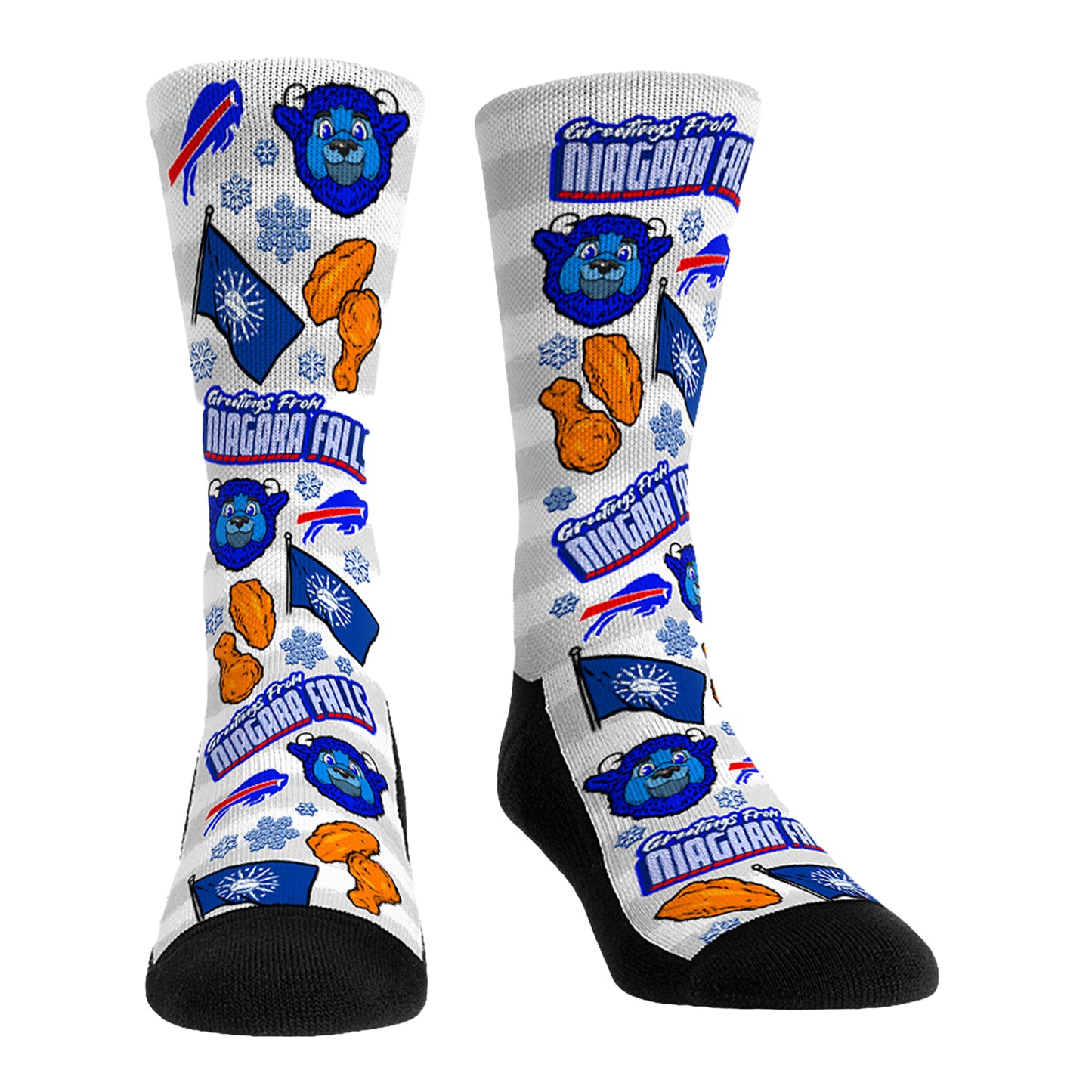 Buffalo Bills Icons Sock In White - Front View