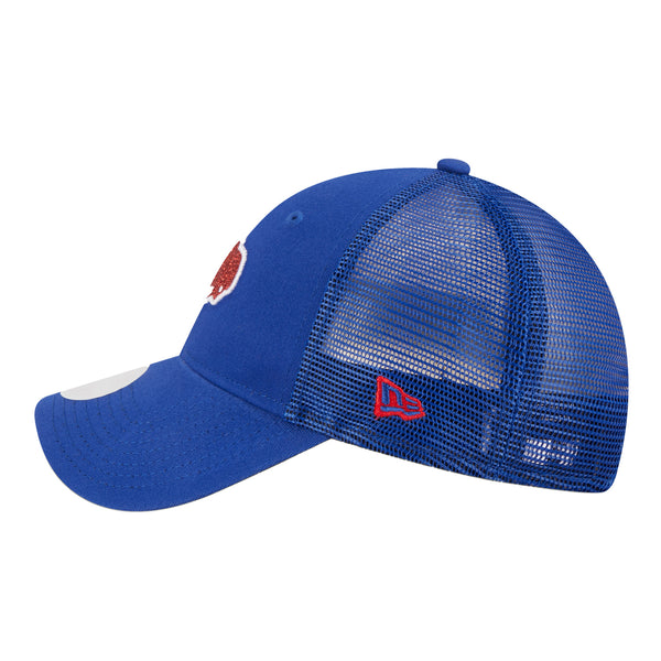 Bills New Era Sparkle Ladies 9FORTY Hat In Blue - Left Side View