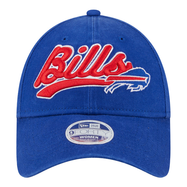 Bills New Era Cheer Ladies 9FORTY Hat In Blue - Front View