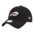 Bills New Era 2023 Crucial Catch Ladies 9TWENTY Hat In Black - Front Left View