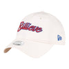 Ladies Bills New Era 9TWENTY Billieve Adjustable Hat In White - Front Left View