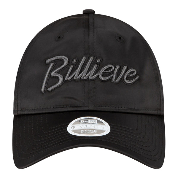 Ladies Bills New Era 9TWENTY Billieve Adjustable Hat In Black - Front View