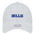 Ladies Bills New Era 9TWENTY Active Wordmark Adjustable Hat In White - Front View