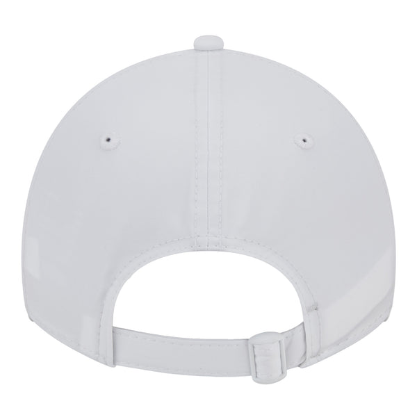 Ladies Bills New Era 9TWENTY Active Wordmark Adjustable Hat In White - Back View
