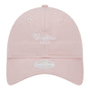 Ladies Bills New Era 9TWENTY Script Adjustable Hat In Pink - Front View