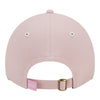 Ladies Bills New Era 9TWENTY Script Adjustable Hat In Pink - Back View