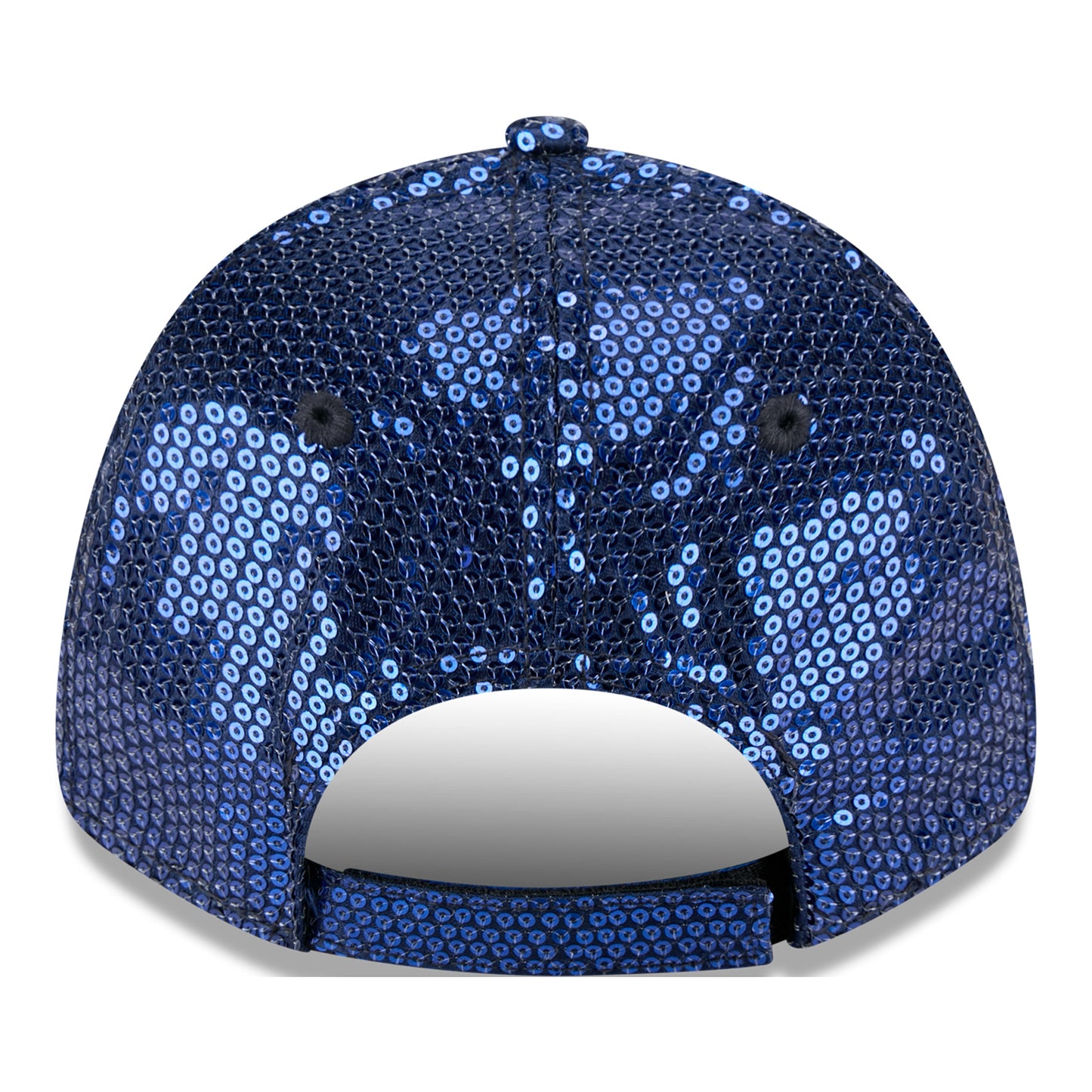 Ladies Buffalo Bills New Era 9FORTY Sequin Hat - Blue - Back View