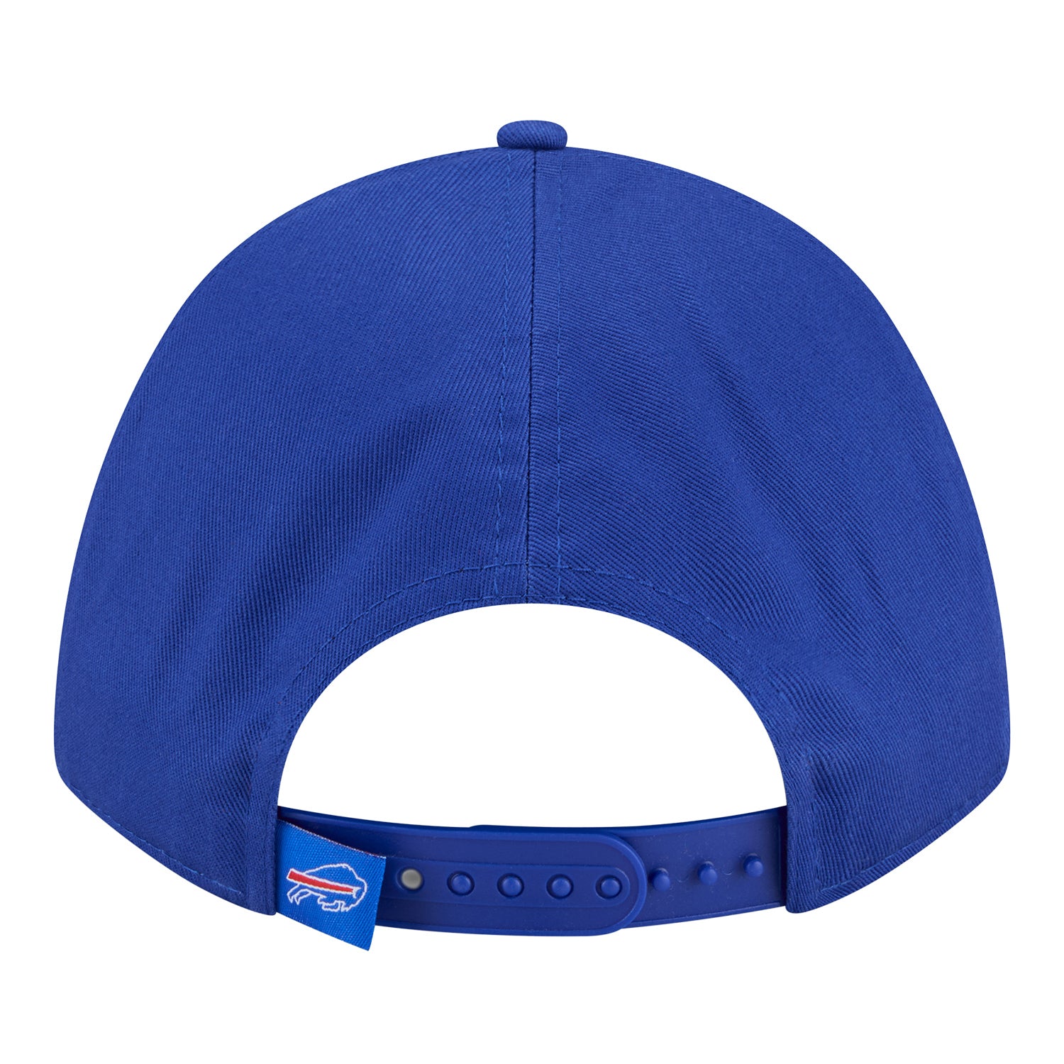 Ladies Buffalo Bills New Era 9FORTY Metallic Script Hat In Blue - Back View