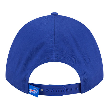 Ladies Buffalo Bills New Era 9FORTY Metallic Script Hat In Blue - Back View