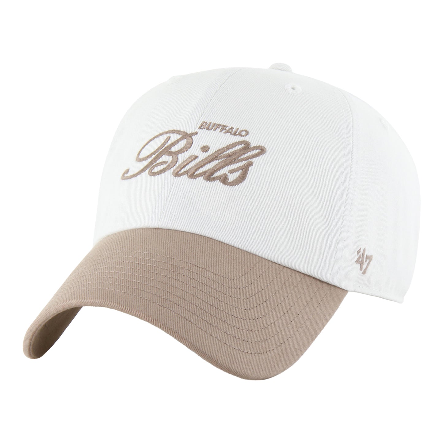 Ladies '47 Brand Bills Foundational Clean Up Hat - Tan - Angled Left Side View
