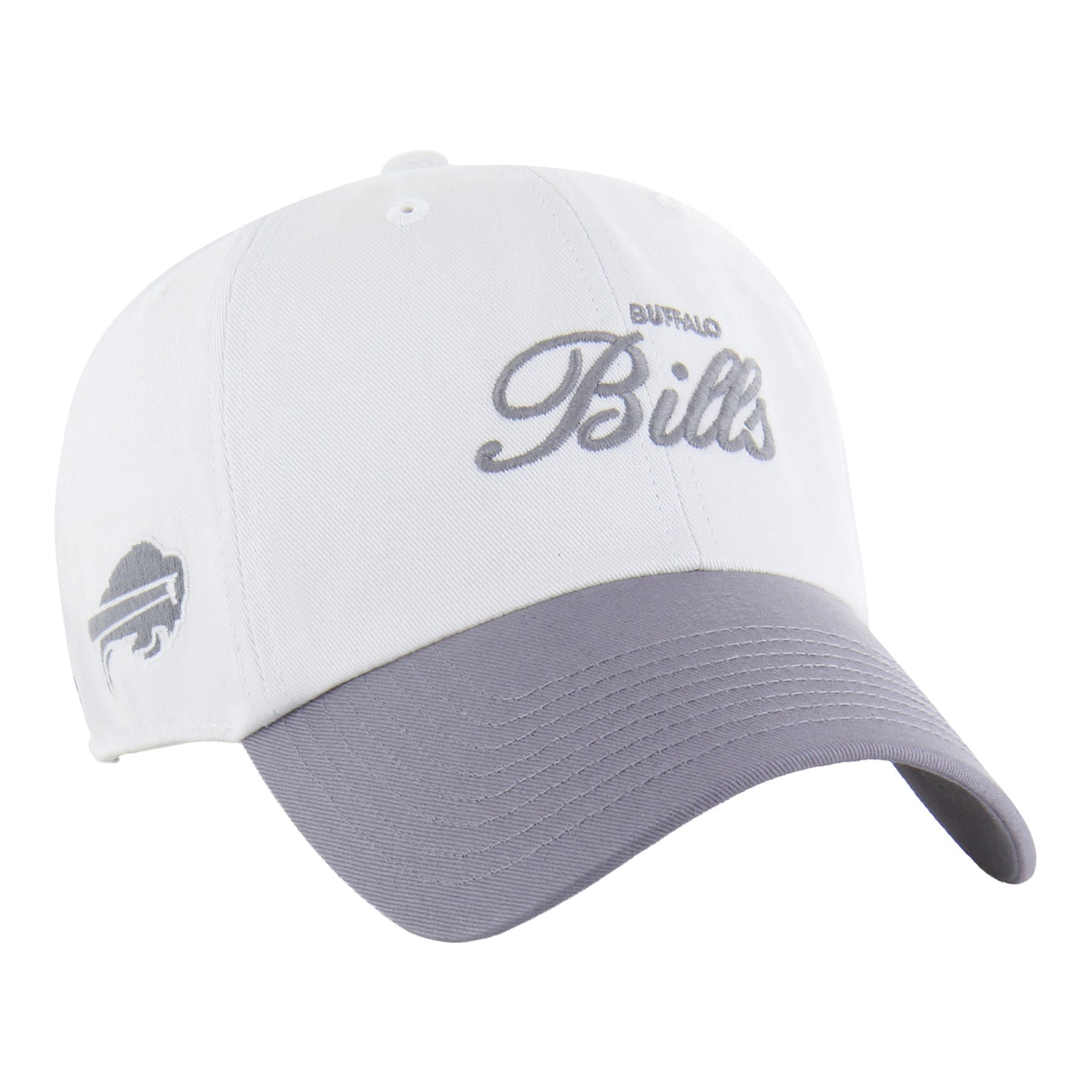 Ladies '47 Brand Bills Foundational Clean Up Hat - Grey - Angled Right Side View