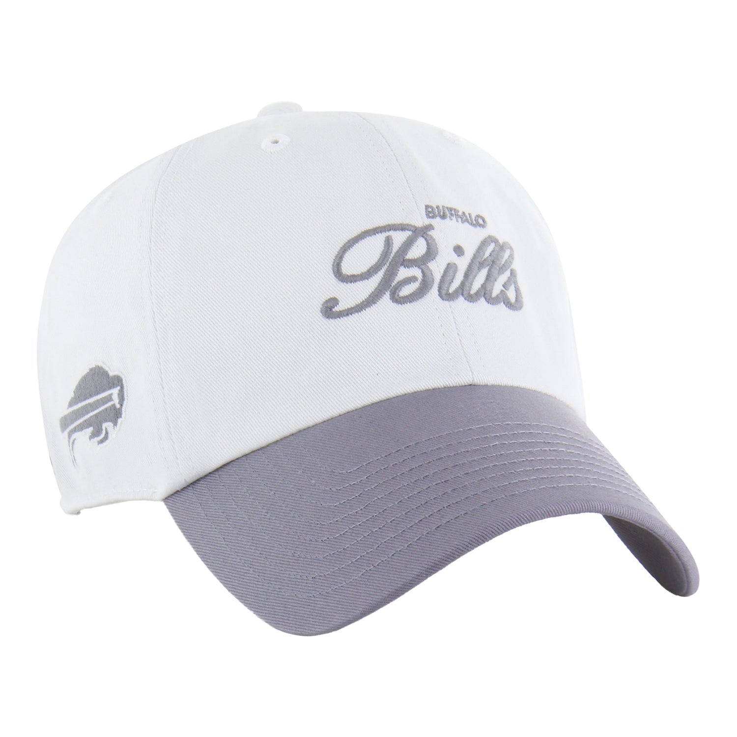 Ladies '47 Brand Bills Foundational Clean Up Hat - Grey - Angled Right Side View