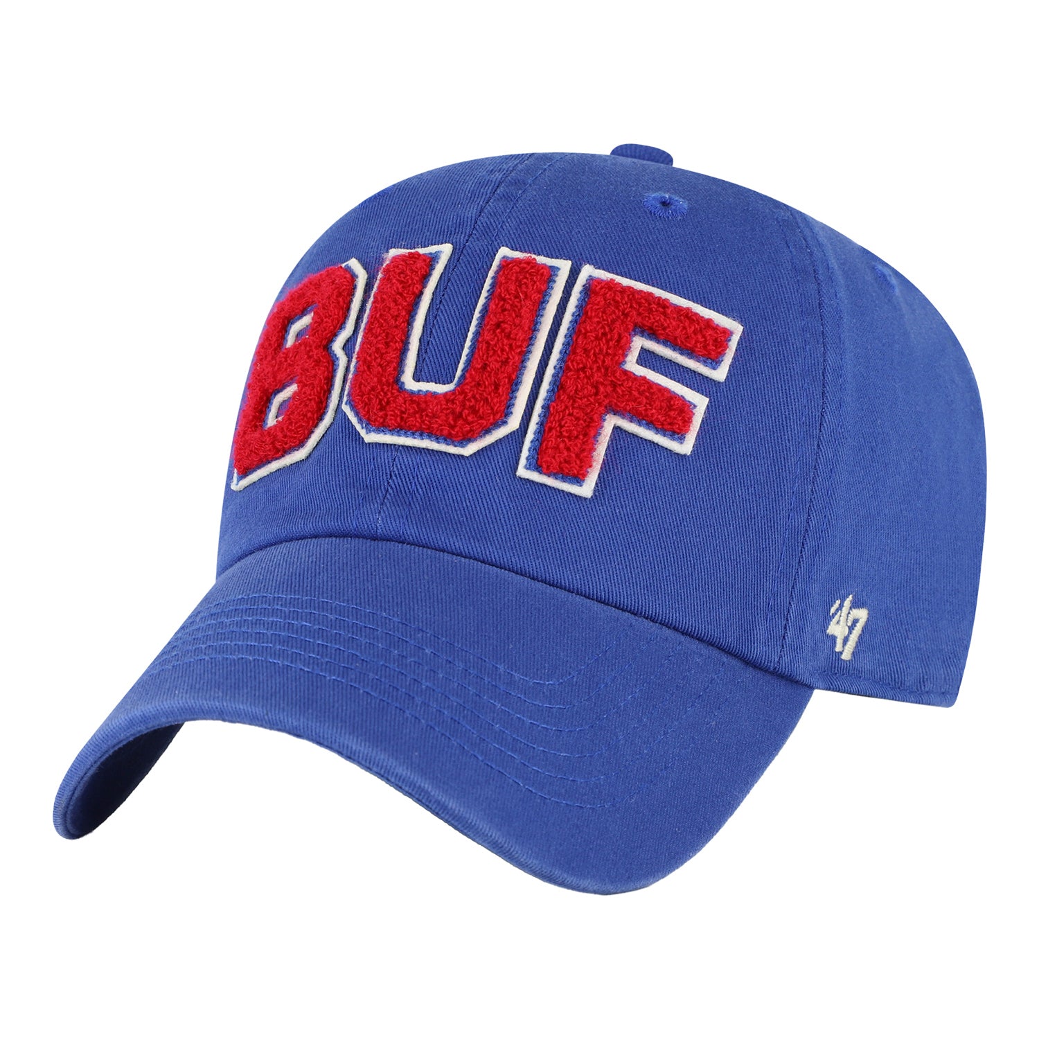 Ladies Buffalo Bills '47 Brand Zoey Clean Up Hat In Blue - Front View