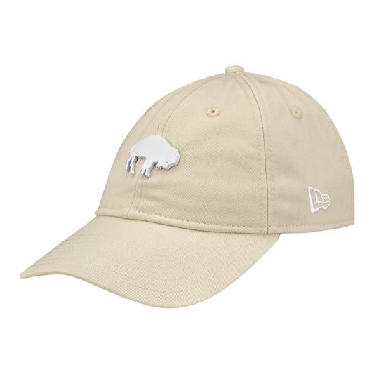 Ladies Buffalo Bills New Era 9TWENTY Classic Hat - Tan - Front Left View