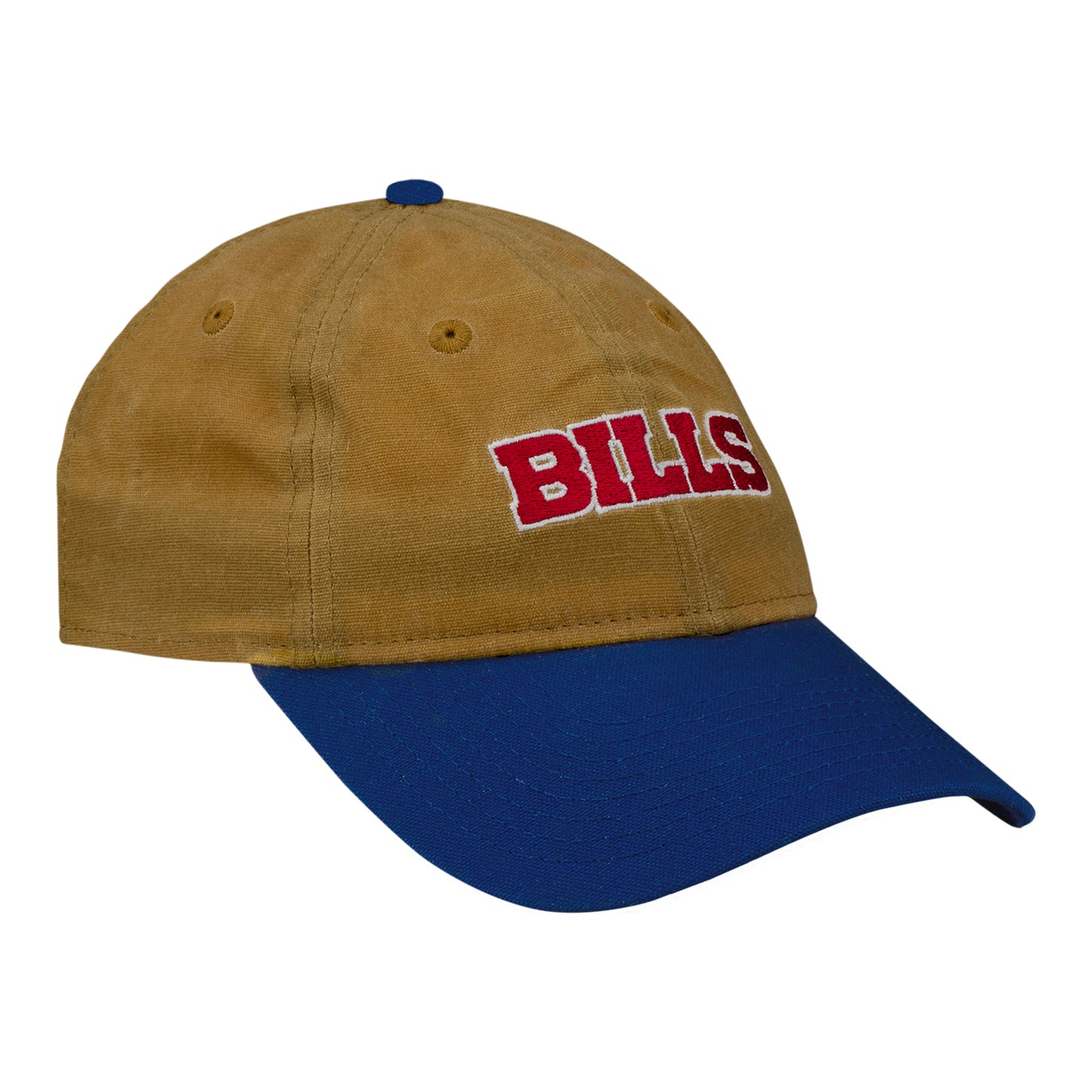 Ladies Buffalo Bills 9TWENTY Khaki Wordmark Hat - Front Right View