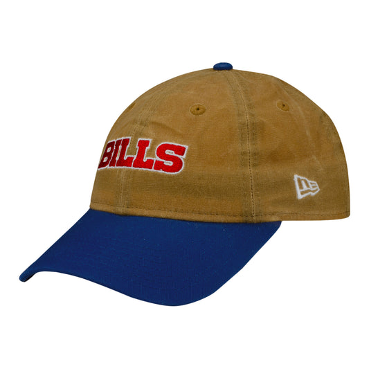 Ladies Buffalo Bills 9TWENTY Khaki Wordmark Hat - Front Left View