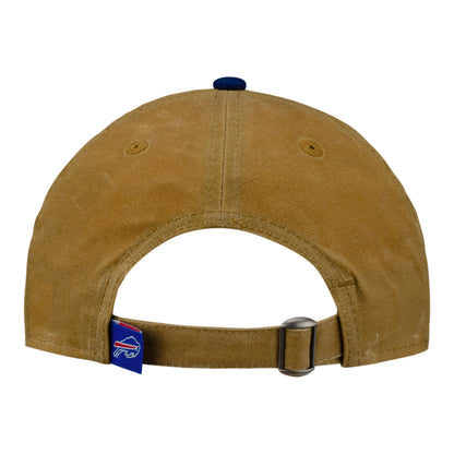 Ladies Buffalo Bills 9TWENTY Khaki Wordmark Hat - Back View