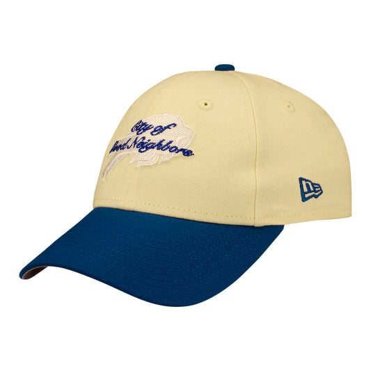 Ladies Buffalo Bills New Era 9TWENTY Cursive Script Hat In White - Front Left View
