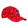 New Era Ladies 9TWENTY Floral CC In Red -  Front Right View
