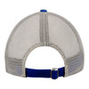 New Era Bills Micro Logo 9TWENTY Trucker Adjustable Hat In Blue & White - Back View