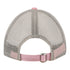 New Era Ladies Bills 9TWENTY Micro Trucker Adjustable Hat In Pink & Grey - Back View
