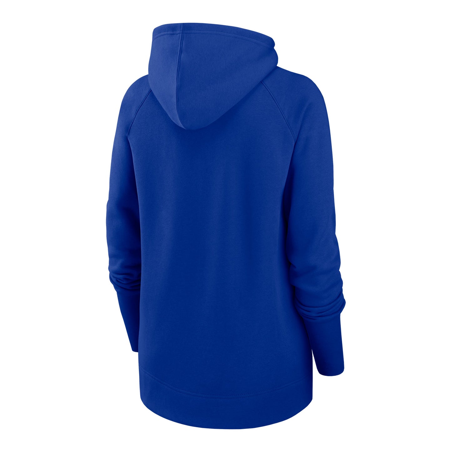 Ladies Bills Nike Off-Center Fleece Full-Zip Jacket In Blue - Back View