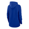Ladies Bills Nike Off-Center Fleece Full-Zip Jacket In Blue - Back View