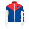 Buffalo Bills New Era Ladies Jacket In Red, White & Blue - Front View
