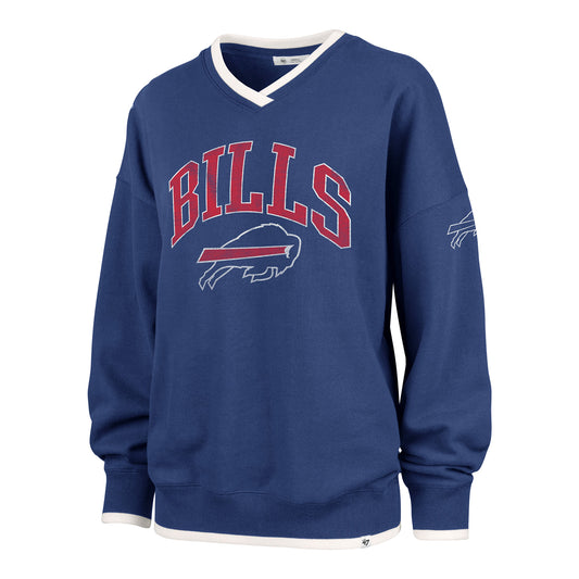 Buffalo Bills Clubhouse Daze Eighties '47 Brand Women's Pullover In Blue - Front View