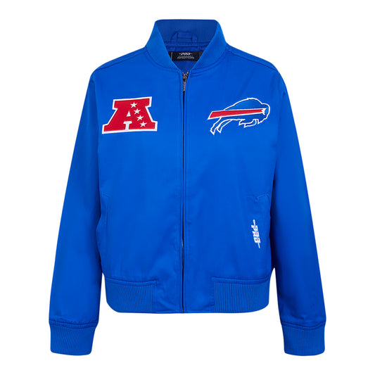 Ladies Buffalo Bills Pro Standard Wingspan Twill Jacket In Blue - Front View