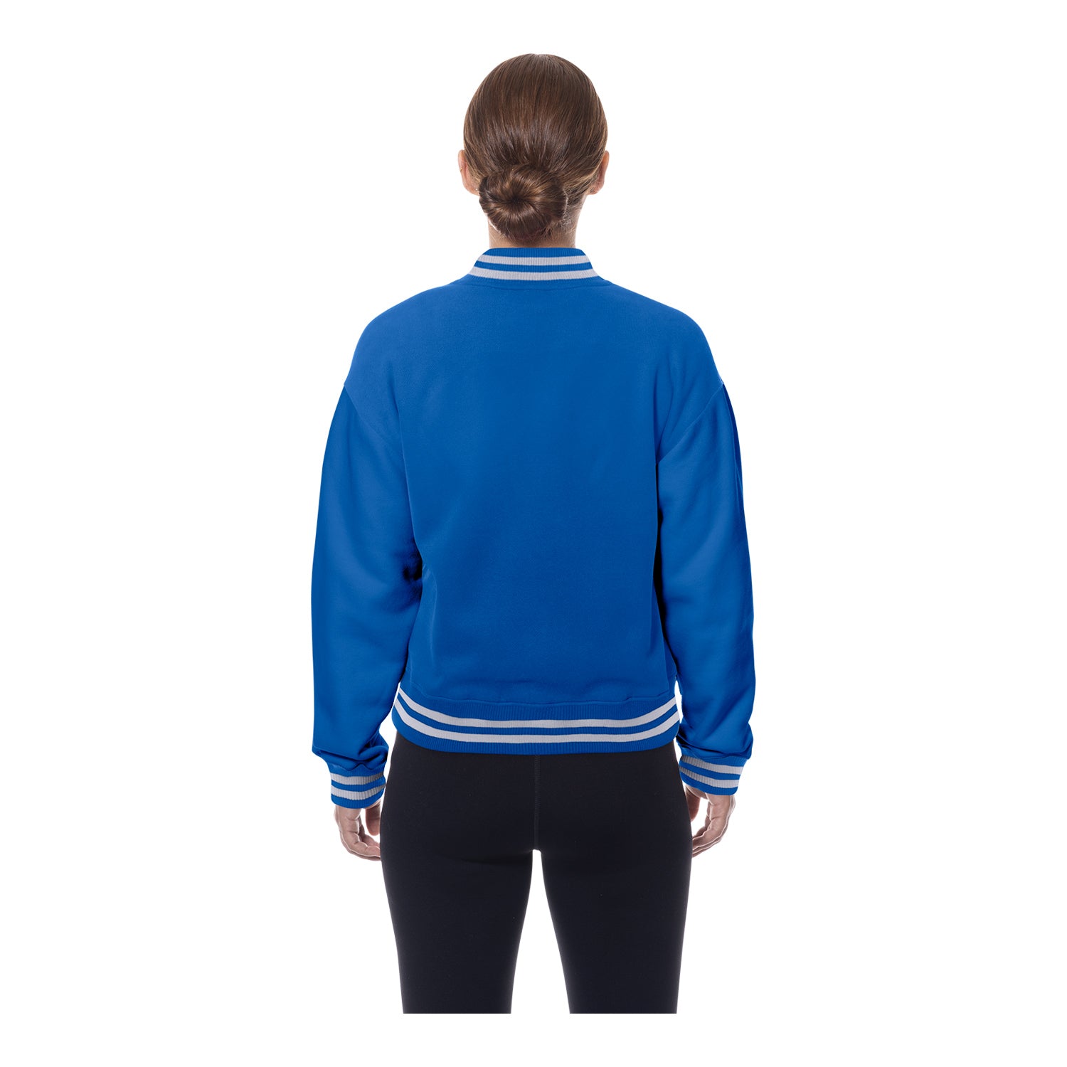 Ladies Buffalo Bills Primary Logo Buttondown Jacket - Back View