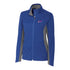 Ladies Cutter & Buck Navigate Softshell Full Zip Jacket In Blue - Front View