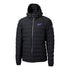 Ladies Cutter & Buck Mission Ridge Repreve Puffer Jacket in Black - Front View