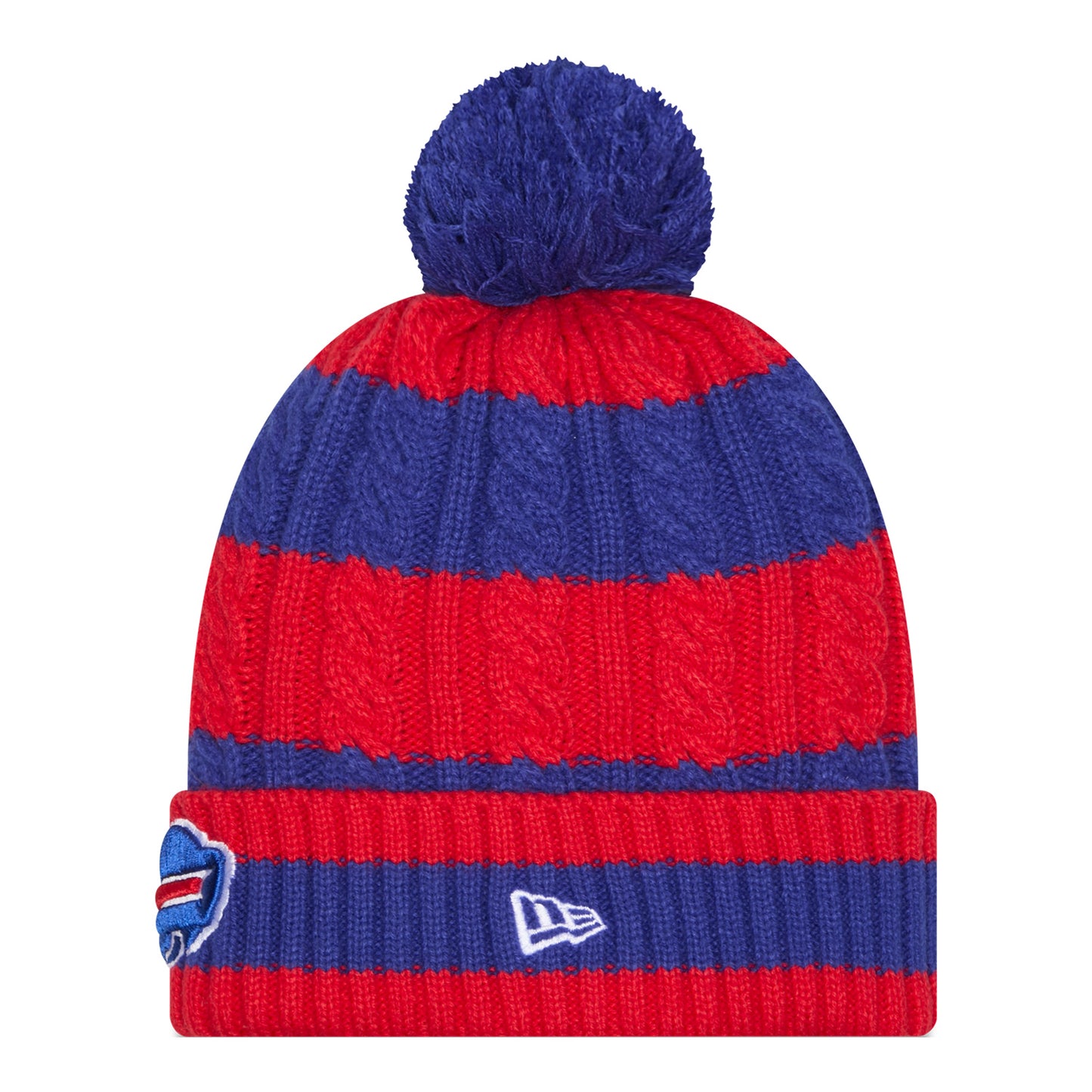 Ladies Buffalo Bills New Era Braided Stripped Knit - Side View