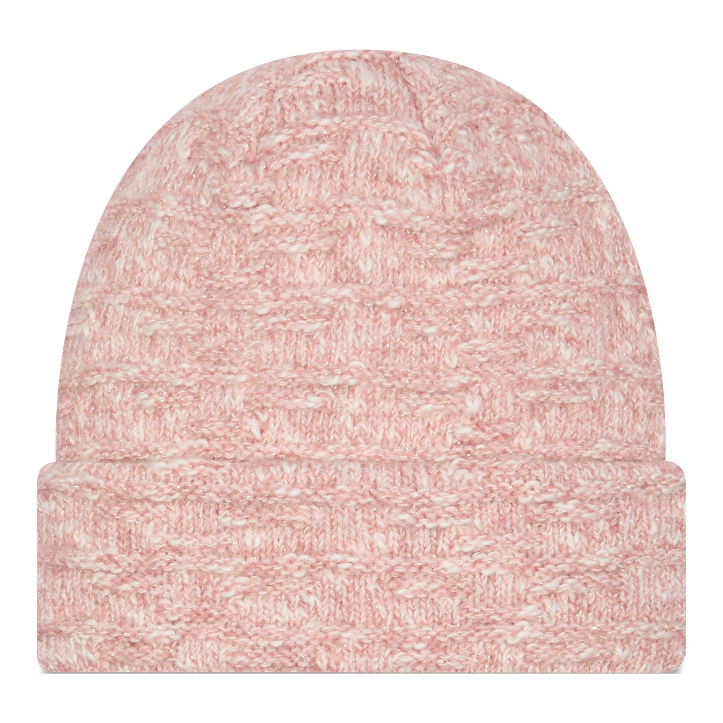 Ladies Buffalo Bills New Era Metallic Primary Knit In Pink - Back  View