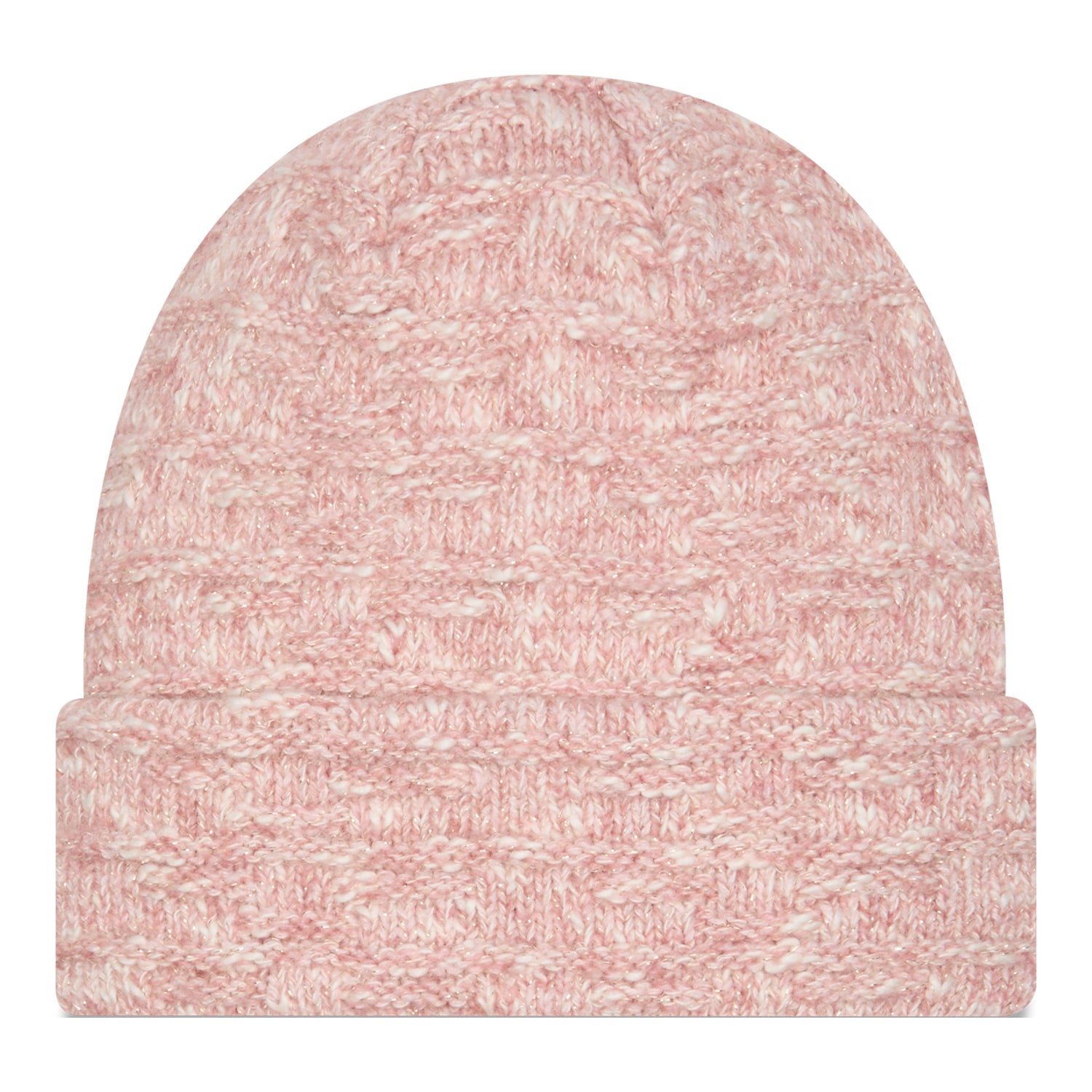 Ladies Buffalo Bills New Era Metallic Primary Knit In Pink - Back  View