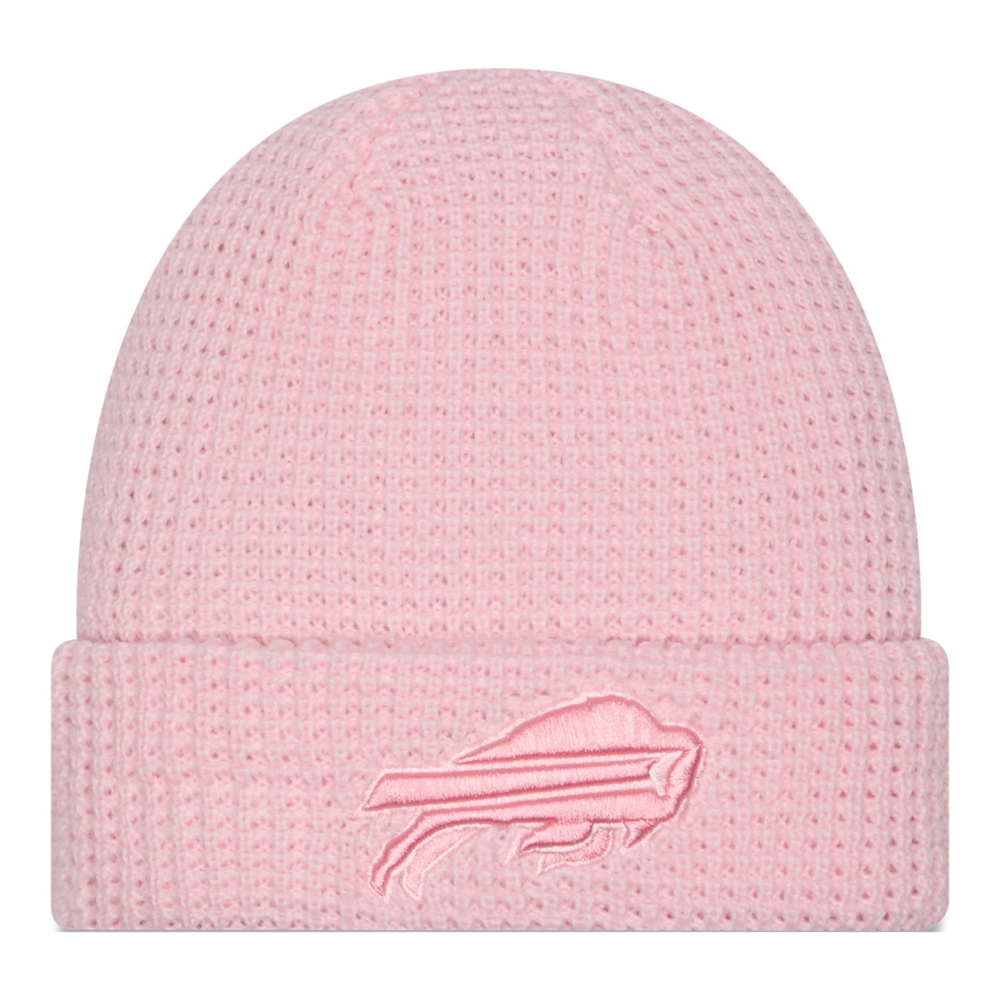 Ladies Buffalo Bills New Era Pink Team Tone Knit - Front View