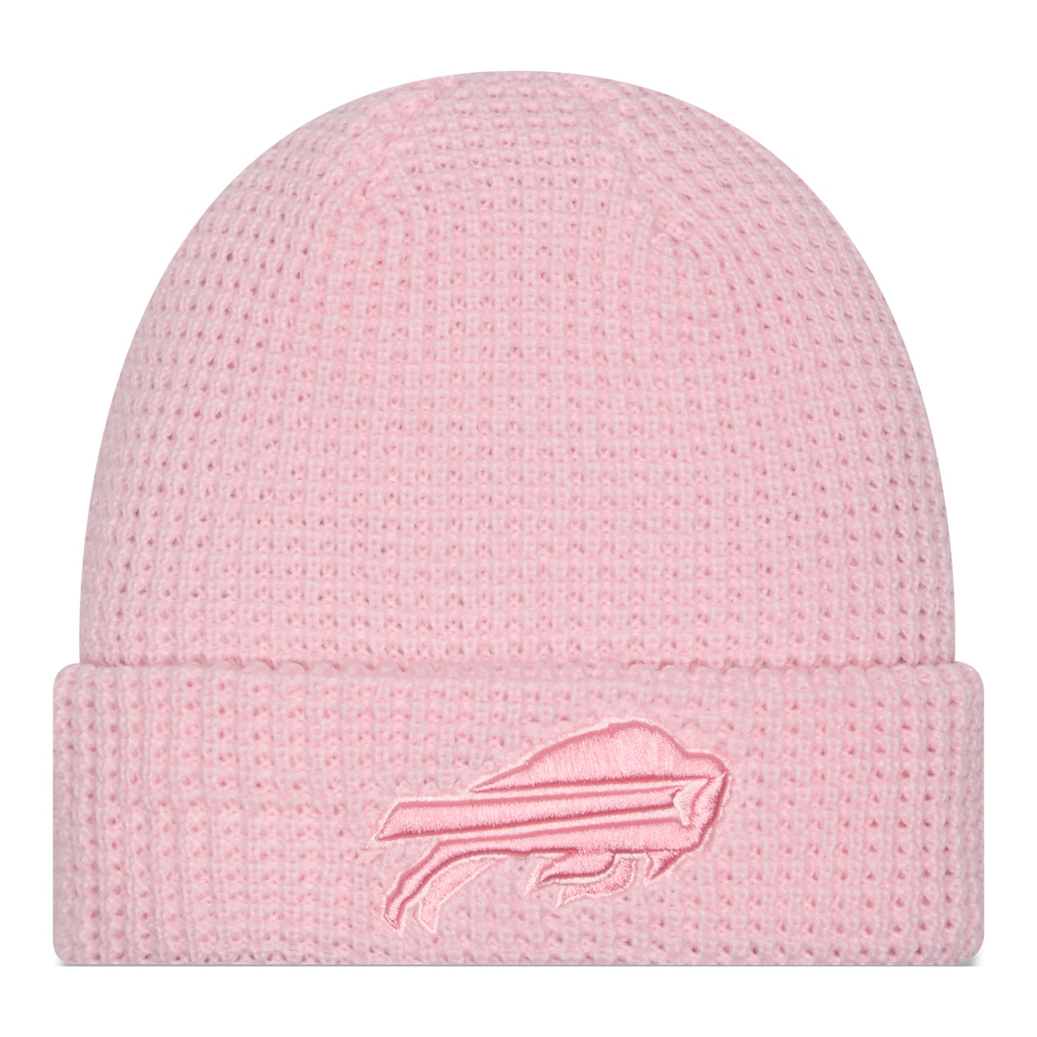Ladies Buffalo Bills New Era Pink Team Tone Knit - Front View