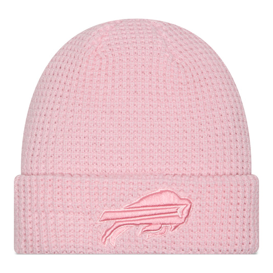 Ladies Buffalo Bills New Era Pink Team Tone Knit - Front View