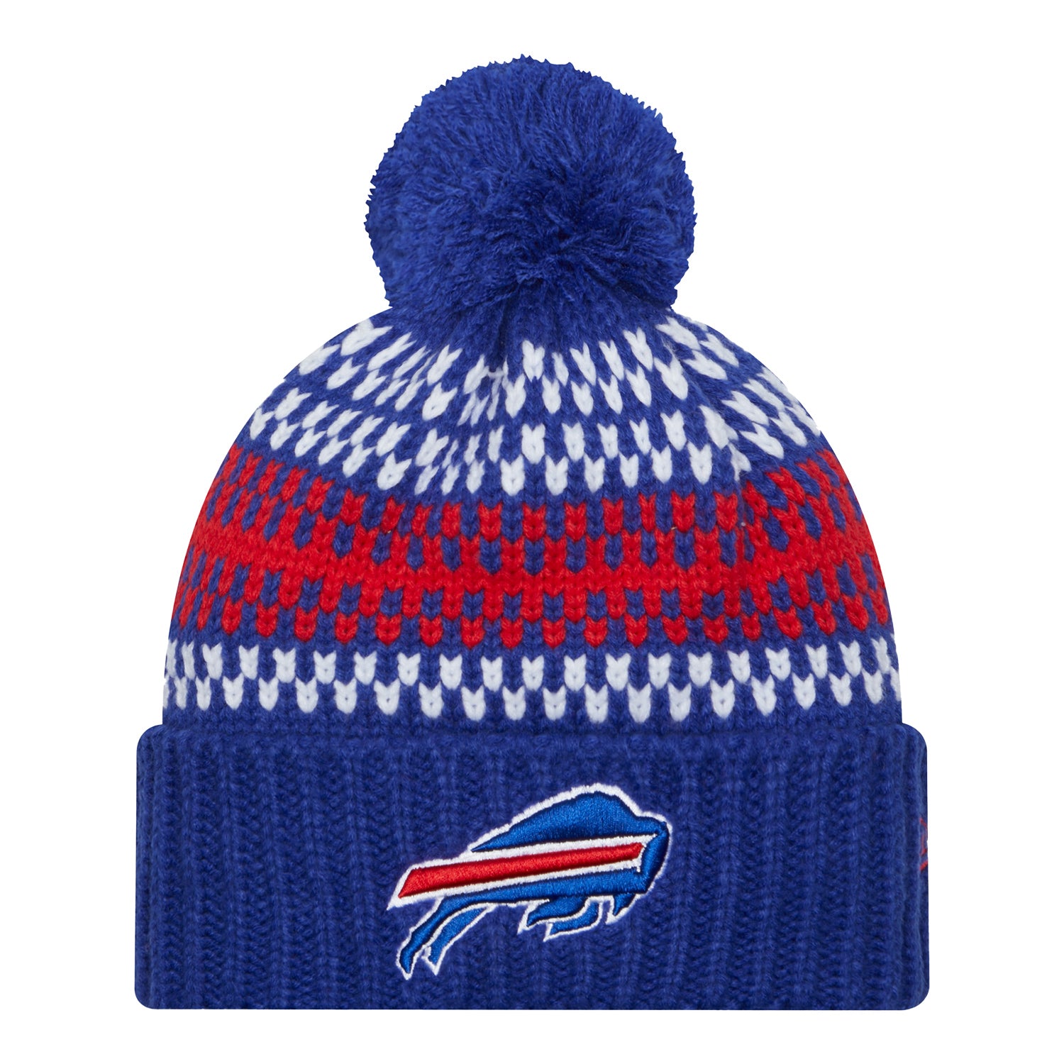 Bills New Era Cozy Ladies Knit Hat In Blue - Front View