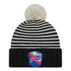 Bills New Era 2023 Salute to Service Ladies Knit Hat In Black & White - Front View