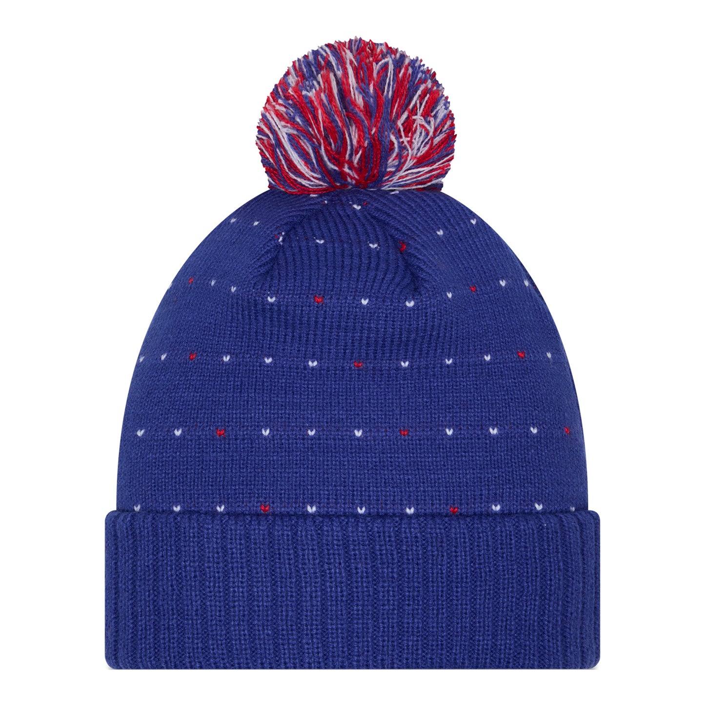 Buffalo Bills Women's New Era Heart Knit Hat In Blue - Back View