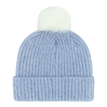 Ladies Buffalo Bills Mellow Cuff Knit In Blue - Back View