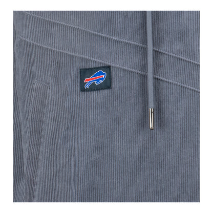 Wild Collective Buffalo Bills Unisex Corduroy Full Zip Jacket In Grey - Zoom View On Front Graphic