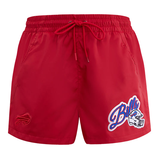 Ladies Bills Pro Standard Woven Shorts In Red - Front View