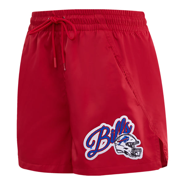 Ladies Bills Pro Standard Woven Shorts In Red - Side View