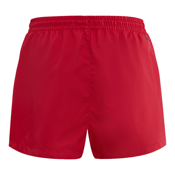 Ladies Bills Pro Standard Woven Shorts In Red - Back View