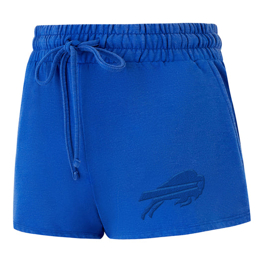 Ladies Buffalo Bills Tonal Shorts In Blue - Front View