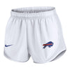 Buffalo Bills Women's Nike Tempo Shorts In White - Front View
